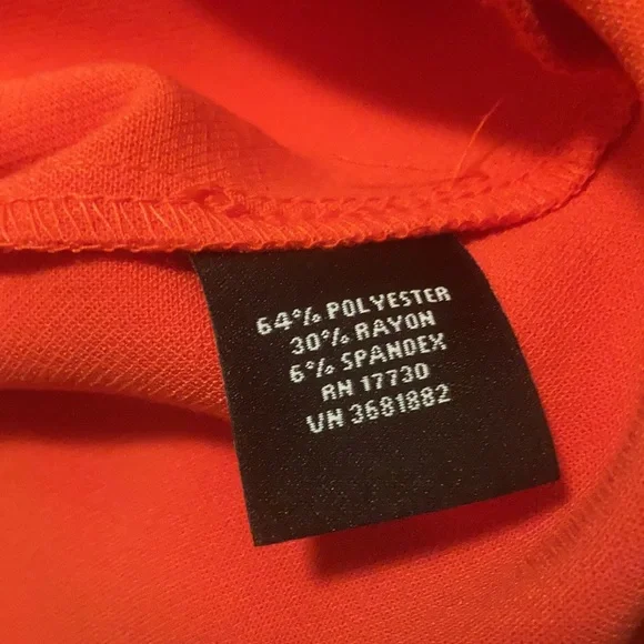 Victoria Beckham for Target Black and Orange Dress| Sz L - Picture 13 of 13